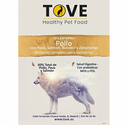 GF Pollo con Pavo, Salmón, Boniato y Zanahorias (Cachorro)